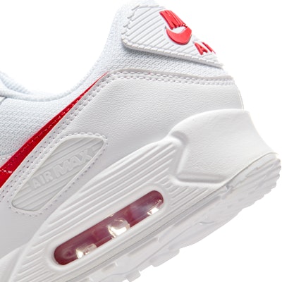 Nike Air Max 90 Sneakers White/White/University Red DM0029-120 Cheap Nike Air Max 90 Sneakers White/White/University Red DM0029-120