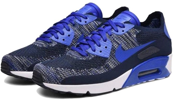 Nike Air Max 90 Ultra Flyknit 2.0 Azul Marino 875943-400 Shop Nike Air Max 90 Ultra Flyknit 2.0 Azul Marino 875943-400