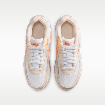 Shop Nike Air Max 90 White/Chalk/Orange Frost/Orange Pulse IQ0098-102
