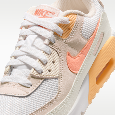 Sizing Nike Air Max 90 White/Chalk/Orange Frost/Orange Pulse IQ0098-102