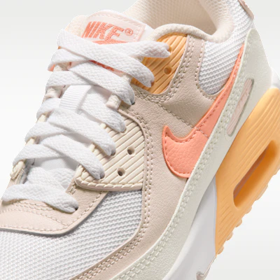 Nike Air Max 90 White/Chalk/Orange Frost/Orange Pulse IQ0098-102 Sizing Nike Air Max 90 White/Chalk/Orange Frost/Orange Pulse IQ0098-102