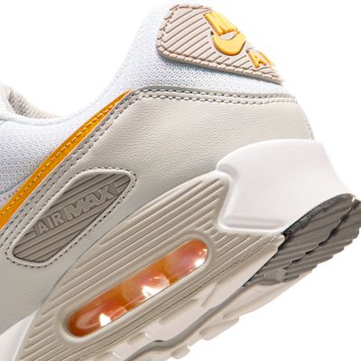 Cheap Nike Air Max 90 Putih/Abu-Abu College/Abu-Abu Bust/Laser Orange DM0029-119