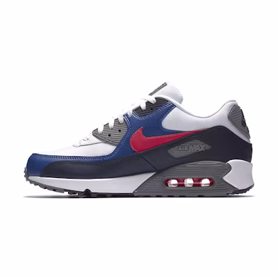 Nike Air Max 90 White Solar Red Obsidian