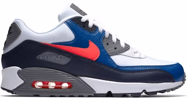 Nike Air Max 90 White Solar Red Obsidian 537384-135 Nike Air Max 90 White Solar Red Obsidian 537384-135