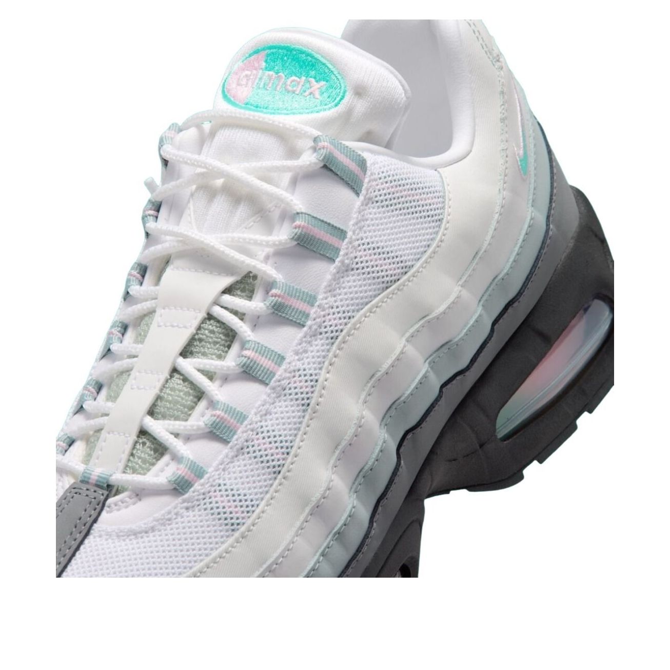 Details for Nike Air Max 95 ''Big Bubble - Putih Hyper Turquoise'' IR1473-060