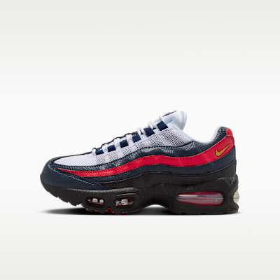 (Youth) Nike Air Max 95 "Big Bubble" LTR SE Obsidian/Challenge Red/White/Metallic Gold II7190-400