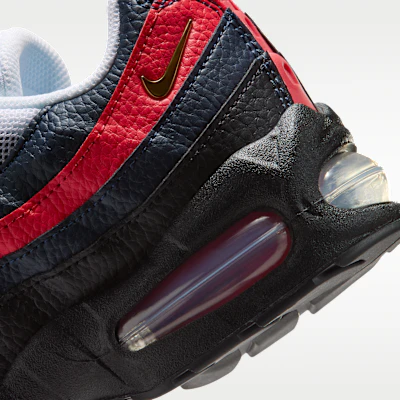 (JR) Nike Air Max 95 "Big Bubble" LTR SE Obsidian/Merah/Putih/Emas Metalik II7190-400 Cheap (JR) Nike Air Max 95 "Big Bubble" LTR SE Obsidian/Merah/Putih/Emas Metalik II7190-400