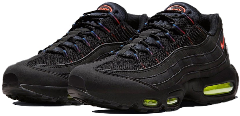 Nike Air Max 95 'Hitam Volt Merah' DR8604-001 Lookbook Nike Air Max 95 'Hitam Volt Merah' DR8604-001