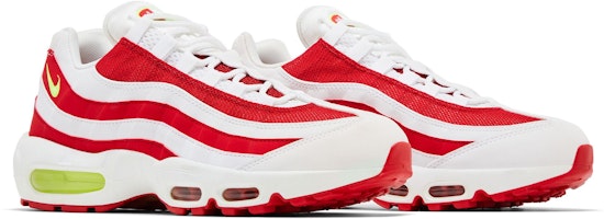 耐吉 Air Max 95 拼色經典休閒 低幫 跑步鞋 男款 白紅 Cheap 耐吉 Air Max 95 拼色經典休閒 低幫 跑步鞋 男款 白紅