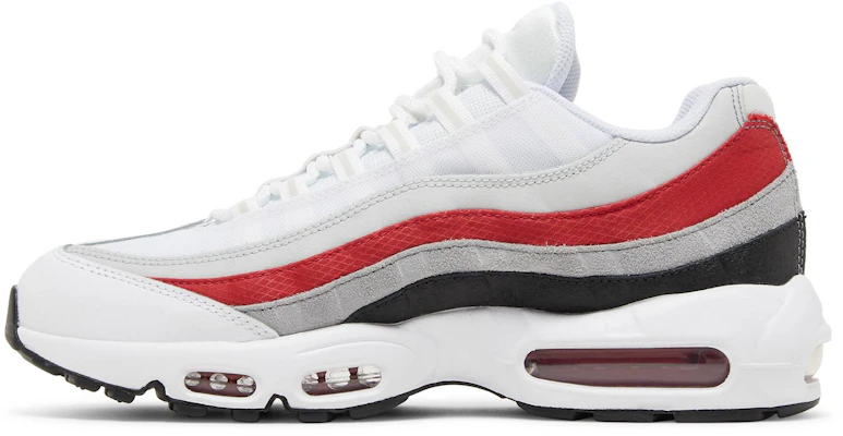 Nike Air Max 95 'White Grey Red' DQ3430-001 Lookbook Nike Air Max 95 'White Grey Red' DQ3430-001