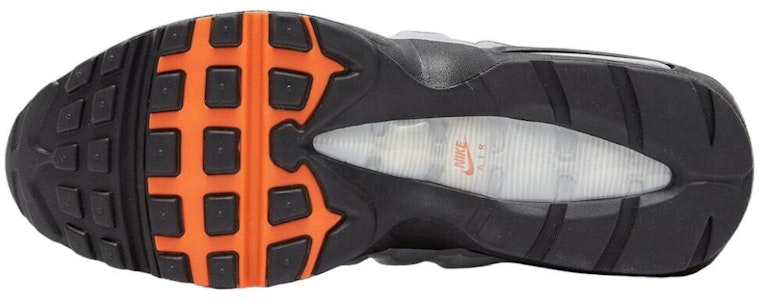 Nike Air Max 95 'Kelabu Serigala Jingga Keselamatan' HM0622-002 Details for Nike Air Max 95 'Kelabu Serigala Jingga Keselamatan' HM0622-002