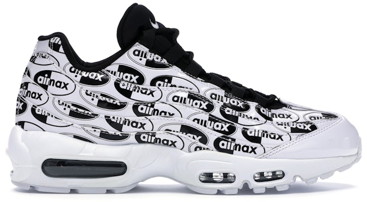 Nike Air Max 95 All Over Print White Black 538416-103 Buy Nike Air Max 95 All Over Print White Black 538416-103