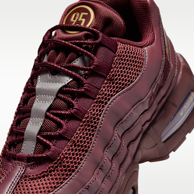 Cheap Nike Air Max 95 Big Bubble Burgundy Crush/Negro/Plateado Metálico/Dorado Metálico IB6830-601
