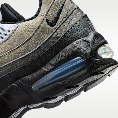 Cheap Nike Air Max 95 Big Bubble Cuir Blanc/Gris Clair/Charbon Clair/Noir IR0802-100