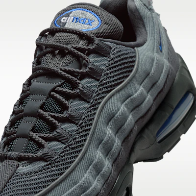 Nike Air Max 95 Grote Bubble Grijs/Antraciet/Zwart/Racer Blauw IM9605-002 Sizing Nike Air Max 95 Grote Bubble Grijs/Antraciet/Zwart/Racer Blauw IM9605-002