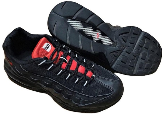 나이키 에어맥스 95 블랙/챌린지 레드 749766-016 Shop 나이키 에어맥스 95 블랙/챌린지 레드 749766-016