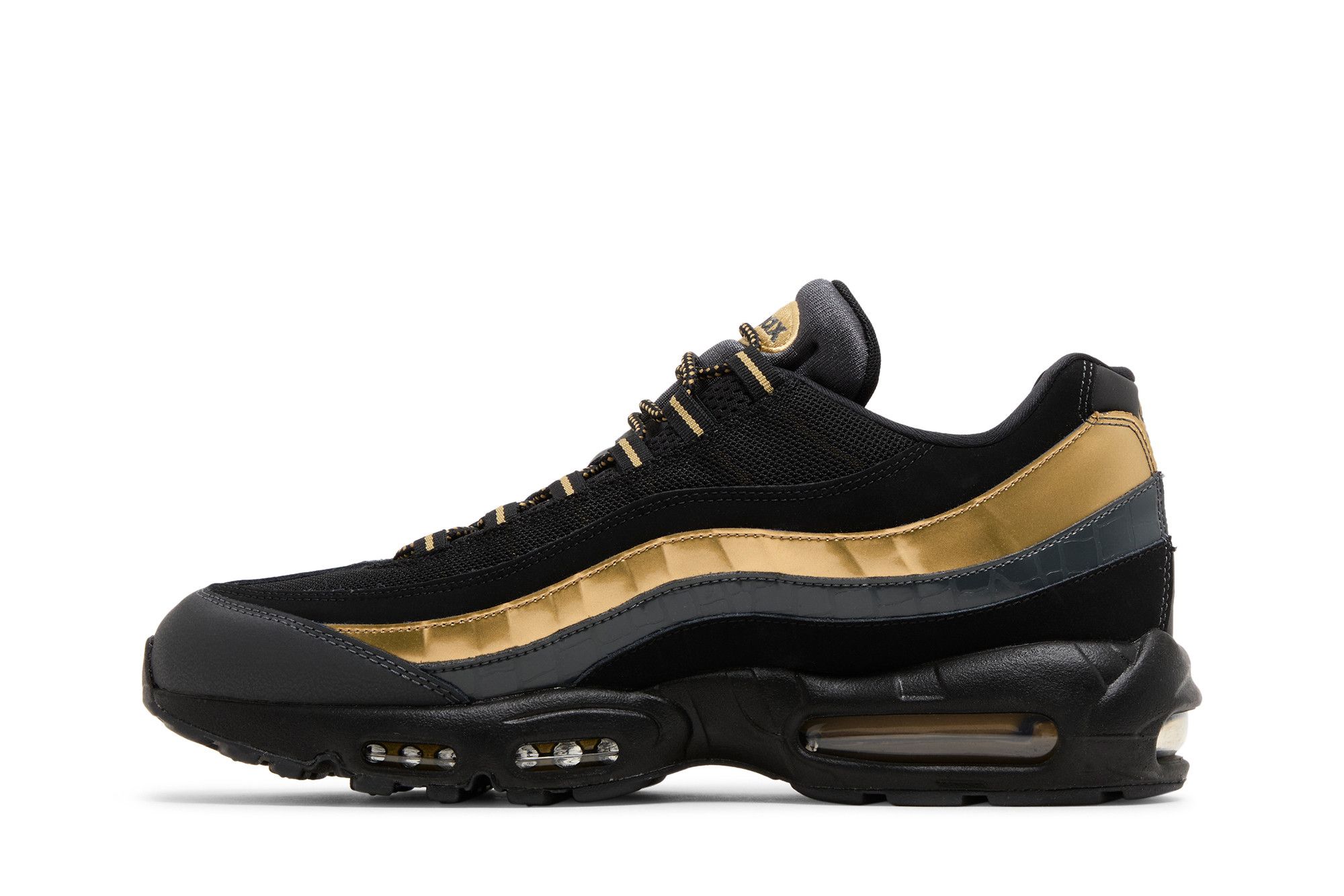 Lookbook Nike Air Max 95 Hitam Emas Metalik 538416-007