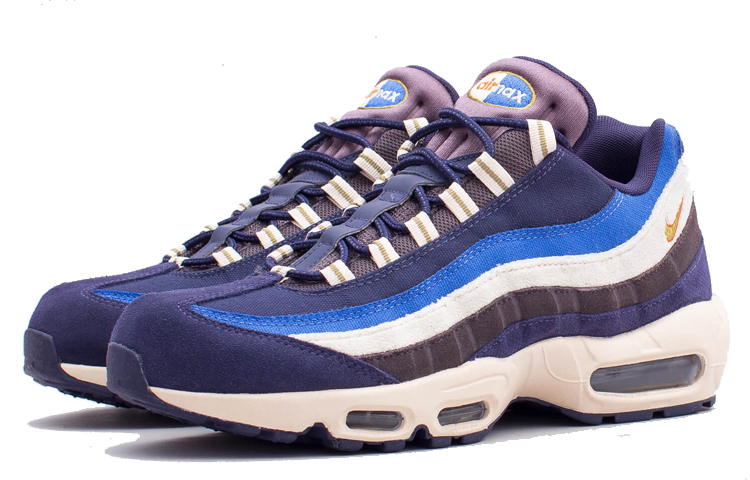 Lookbook 耐克Air Max 95 黑化蓝浅奶油色 538416-404