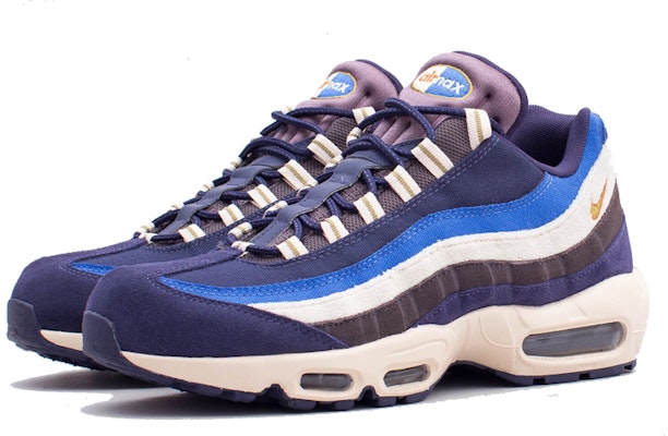 Nike Air Max 95 Biru Tua Hitam Krim Muda 538416-404 Lookbook Nike Air Max 95 Biru Tua Hitam Krim Muda 538416-404