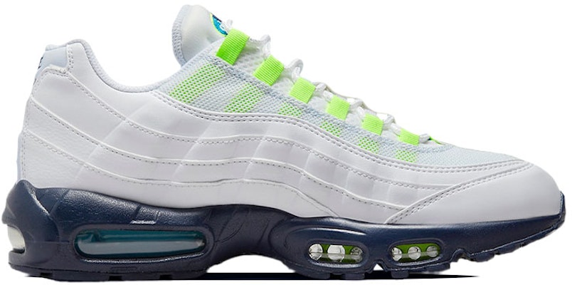 Nike Air Max 95 五重勾標 復古休閒 低幫 跑步鞋 男款 白綠 Order Nike Air Max 95 五重勾標 復古休閒 低幫 跑步鞋 男款 白綠