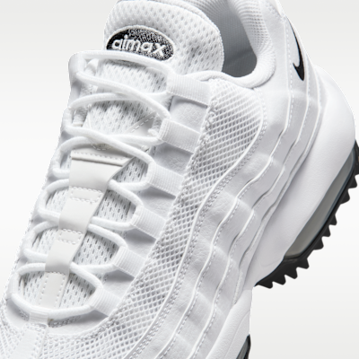 Sizing Nike Air Max 95 G Zapatos de Golf Blanco/Blanco/Gris Claro/Negro HV4696-100