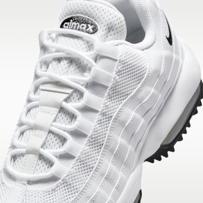 Nike Air Max 95 G Zapatos de Golf Blanco/Blanco/Gris Claro/Negro HV4696-100 Sizing Nike Air Max 95 G Zapatos de Golf Blanco/Blanco/Gris Claro/Negro HV4696-100