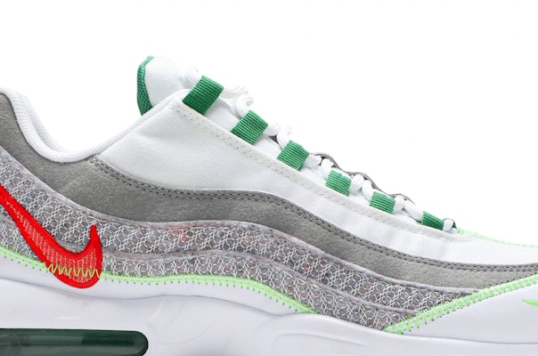 Nike Air Max 95 低筒 跑步鞋 男款 灰白綠 Order Nike Air Max 95 低筒 跑步鞋 男款 灰白綠