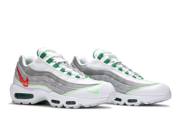 Nike Air Max 95 低筒 跑步鞋 男款 灰白綠 Cheap Nike Air Max 95 低筒 跑步鞋 男款 灰白綠