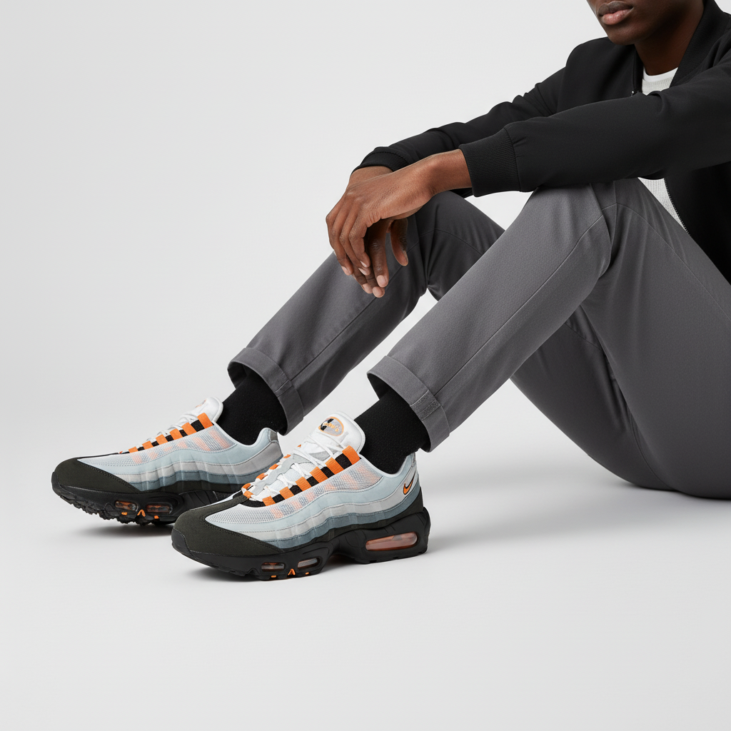 Order Nike Air Max 95 OG 2025 'Bright Mandarin' Pria Wanita Sneakers Terbaru HM4740-005