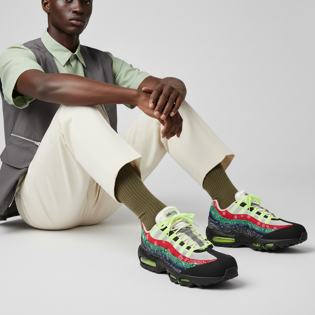 Order Nike Air Max 95 OG ''Big Bubble - Paisley Neon'' Neon Retro IQ0620-100