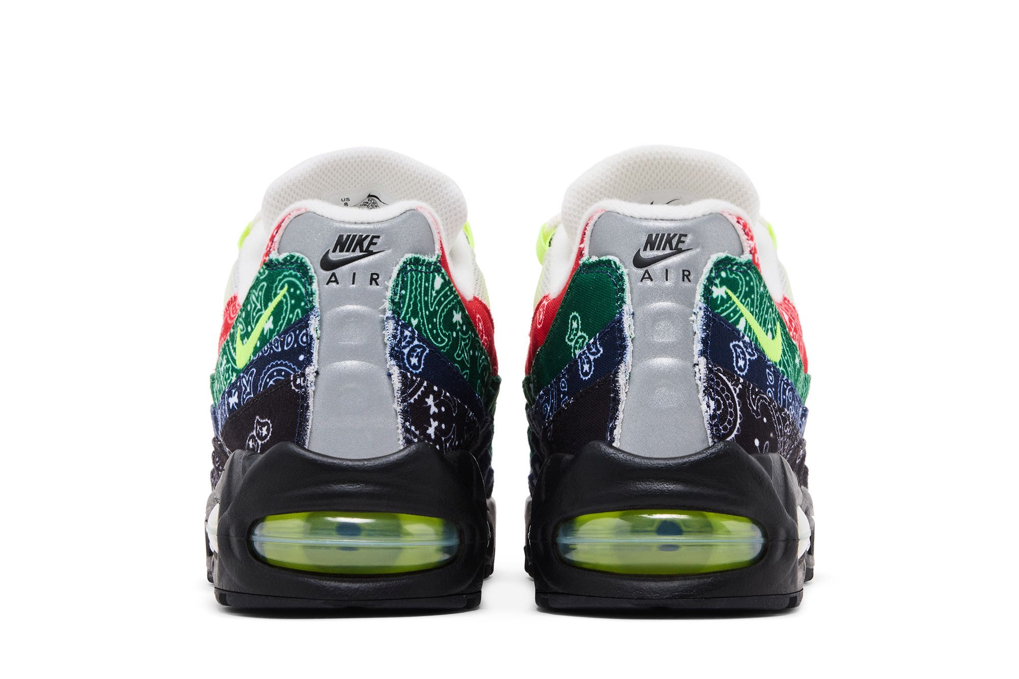 Details for 나이키 에어 맥스 95 OG ''빅 버블 - 페이즐리 네온'' IQ0620-100