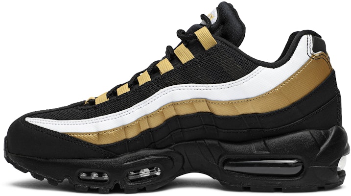 Black gold white top air max 95