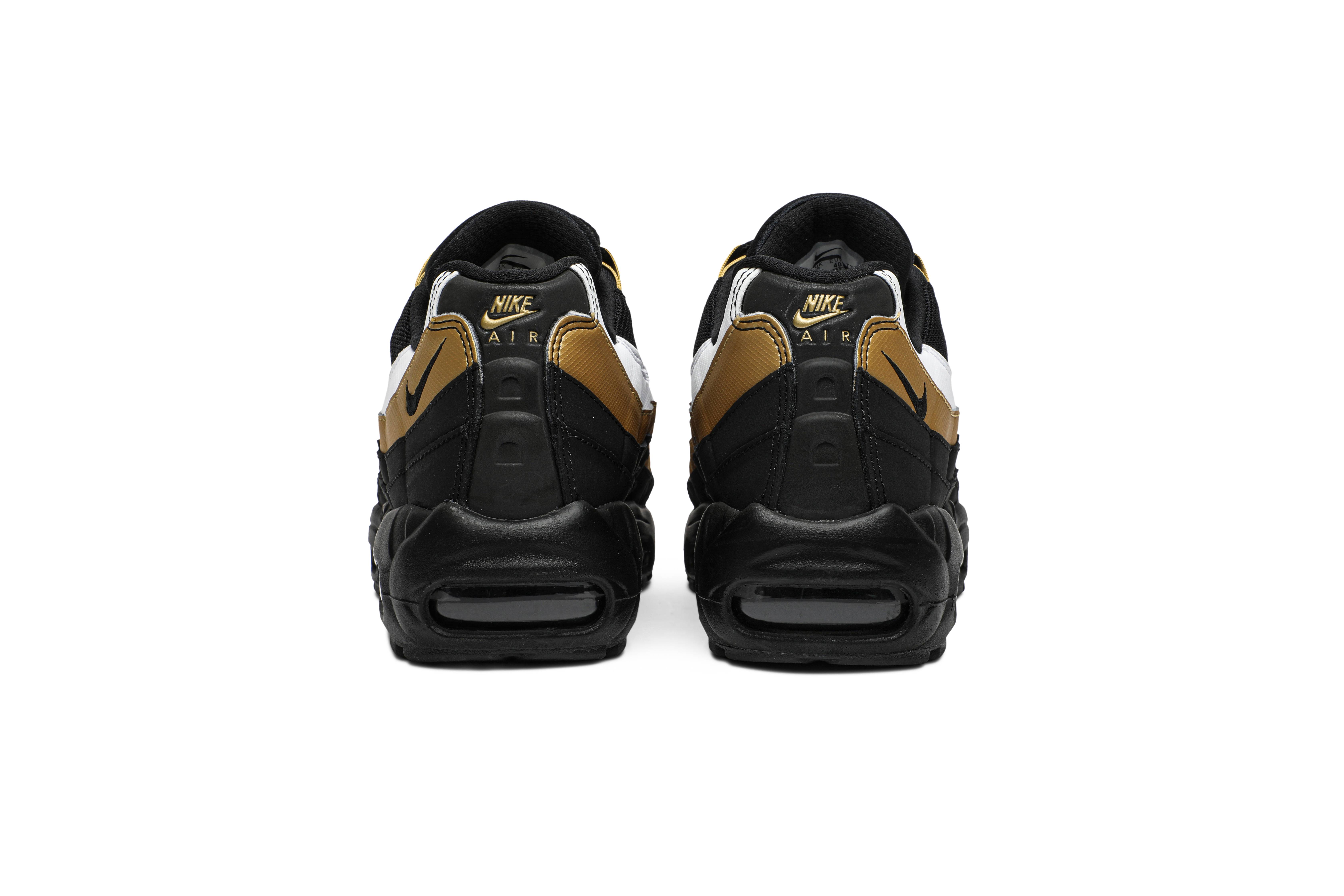 Details for Nike Air Max 95 OG Hitam Emas Metalik Putih AT2865-002