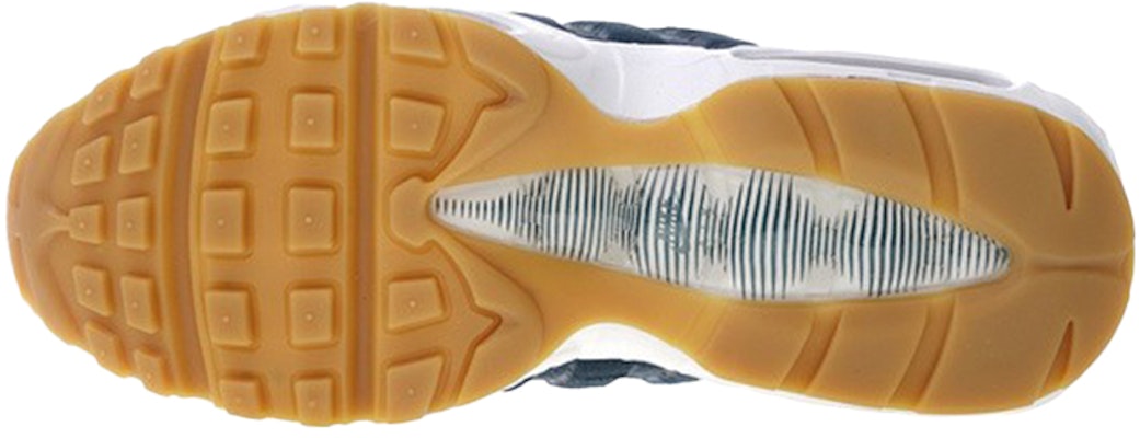 Nike Air Max 95 防滑透氣 低筒 跑步鞋 男款 藍白色 Shop Nike Air Max 95 防滑透氣 低筒 跑步鞋 男款 藍白色