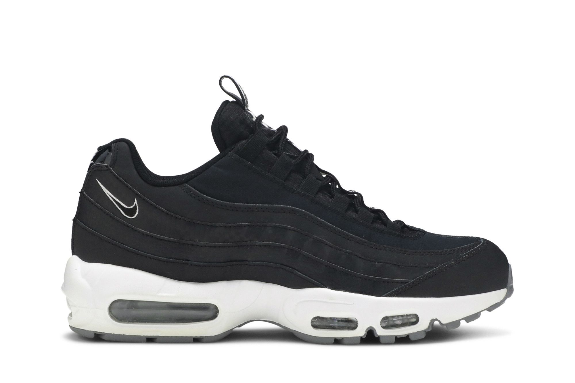 Buy Nike Air Max 95 Pull Tab Schwarz Weiß AQ4129-002