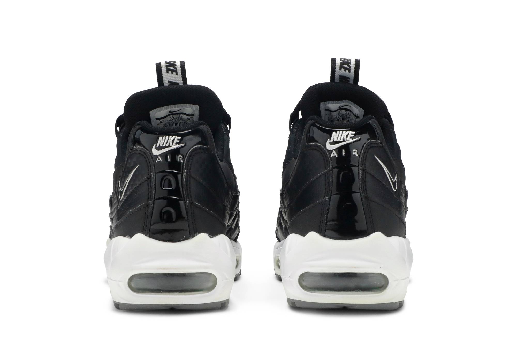 Air max 95 pull tab black white new arrivals
