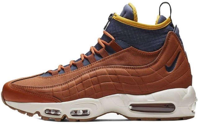 耐吉 Air Max 95 運動靴 防滑耐磨 中筒 跑步鞋 男款 深黃色 雷霆藍 Buy 耐吉 Air Max 95 運動靴 防滑耐磨 中筒 跑步鞋 男款 深黃色 雷霆藍