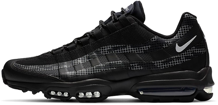 Nike Air Max 95 Ultra 休閒運動 低筒 跑步鞋 男款 黑銀 Buy Nike Air Max 95 Ultra 休閒運動 低筒 跑步鞋 男款 黑銀