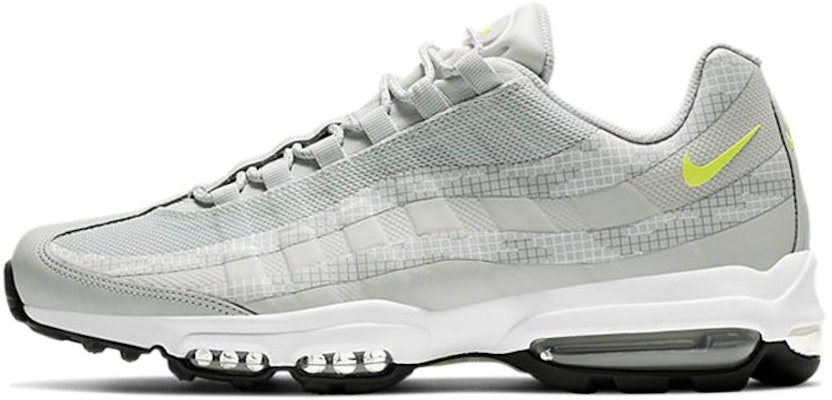 耐吉Air Max 95 Ultra 格紋低筒跑步鞋 男款 灰黃 Buy 耐吉Air Max 95 Ultra 格紋低筒跑步鞋 男款 灰黃