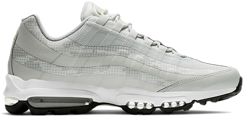 耐吉Air Max 95 Ultra 格紋低筒跑步鞋 男款 灰黃 Order 耐吉Air Max 95 Ultra 格紋低筒跑步鞋 男款 灰黃