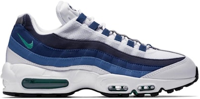Nike Air Max 95 White Slate Blue 554970-131 Nike Air Max 95 White Slate Blue 554970-131