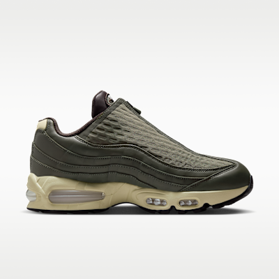 Lookbook Nike Air Max 95 拉鍊款 橄欖綠/杏白色/天鵝絨棕 IQ3466-200
