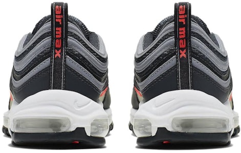 耐克 Air Max 97 '深炭灰赤红' CI6392-001 Shop 耐克 Air Max 97 '深炭灰赤红' CI6392-001