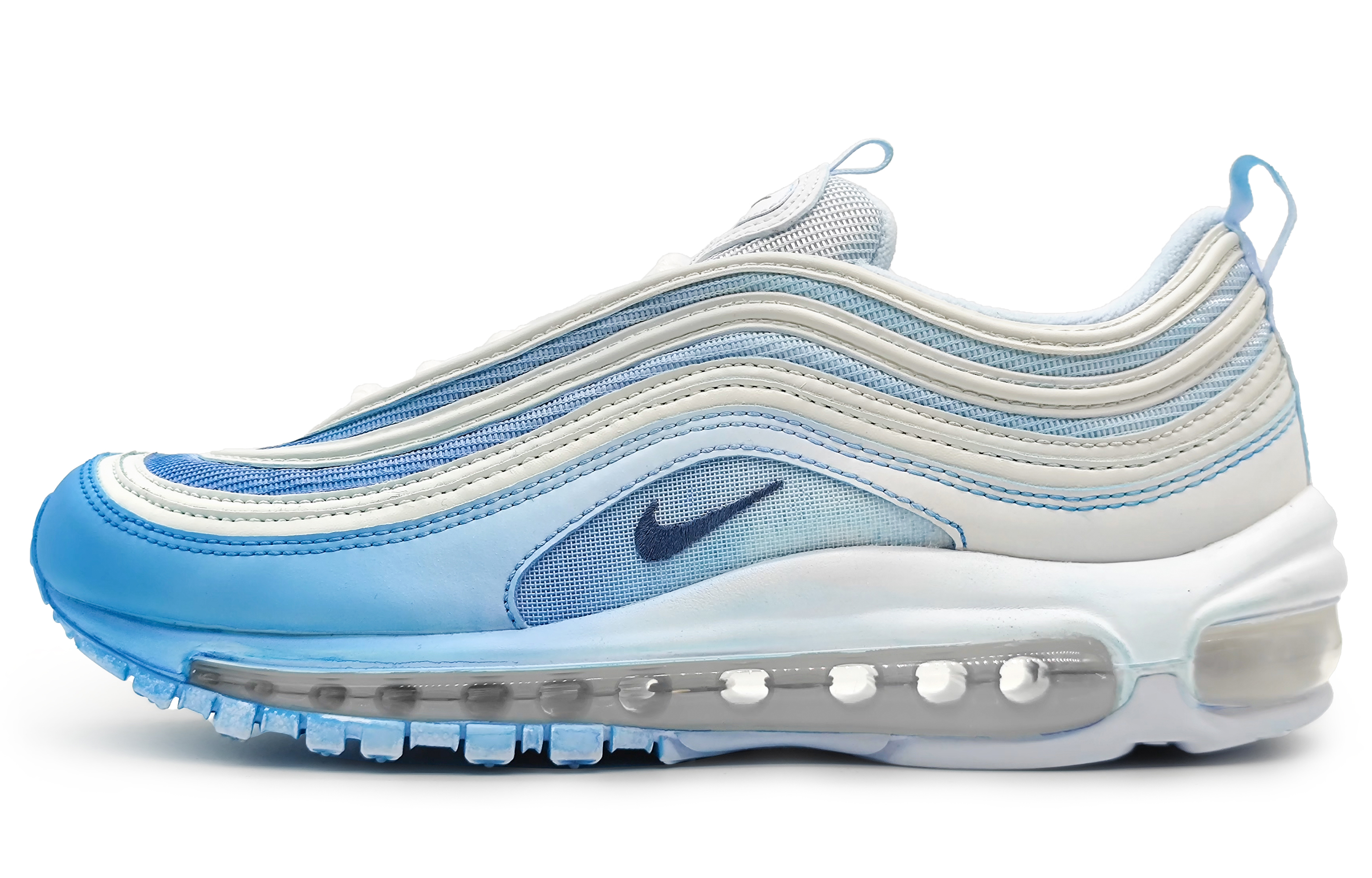 Buy 【定制球鞋】Nike Air Max 97 挚愛永恆 漸變天使 賜良緣 秀禾 浸染工藝 低幫 跑步鞋 男女同款 藍白漸變
