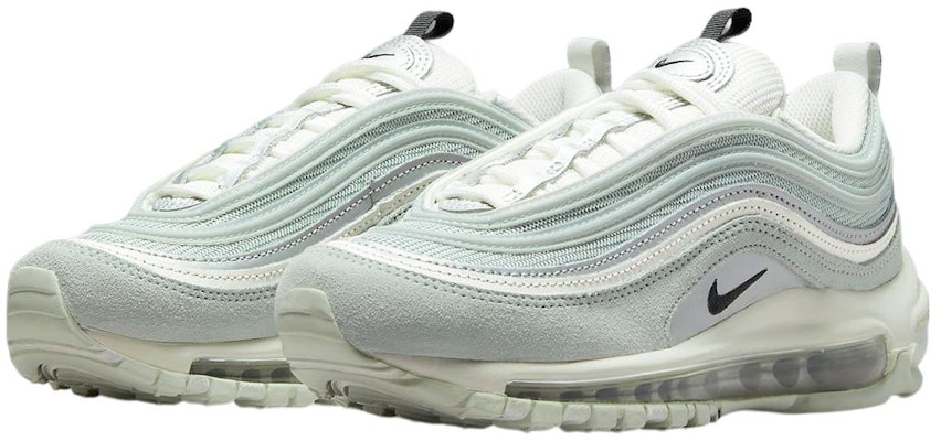 耐吉 Air Max 97 “灰色麂皮” 減震防滑耐磨低幫運動休閒鞋 白灰 Lookbook 耐吉 Air Max 97 “灰色麂皮” 減震防滑耐磨低幫運動休閒鞋 白灰