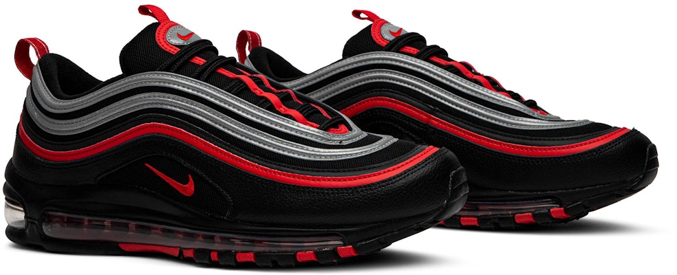 Nike Air Max 97 'Reflective Bred' Lelaki Perempuan Kasut Sneaker. 921826-014 Cheap Nike Air Max 97 'Reflective Bred' Lelaki Perempuan Kasut Sneaker. 921826-014