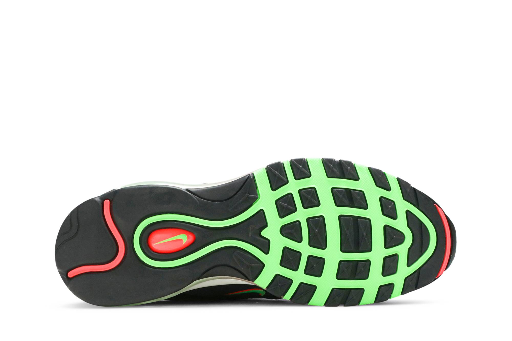 Shop Nike Air Max 97 “Worldwide“ 低筒 跑步鞋 男款 黑紅綠