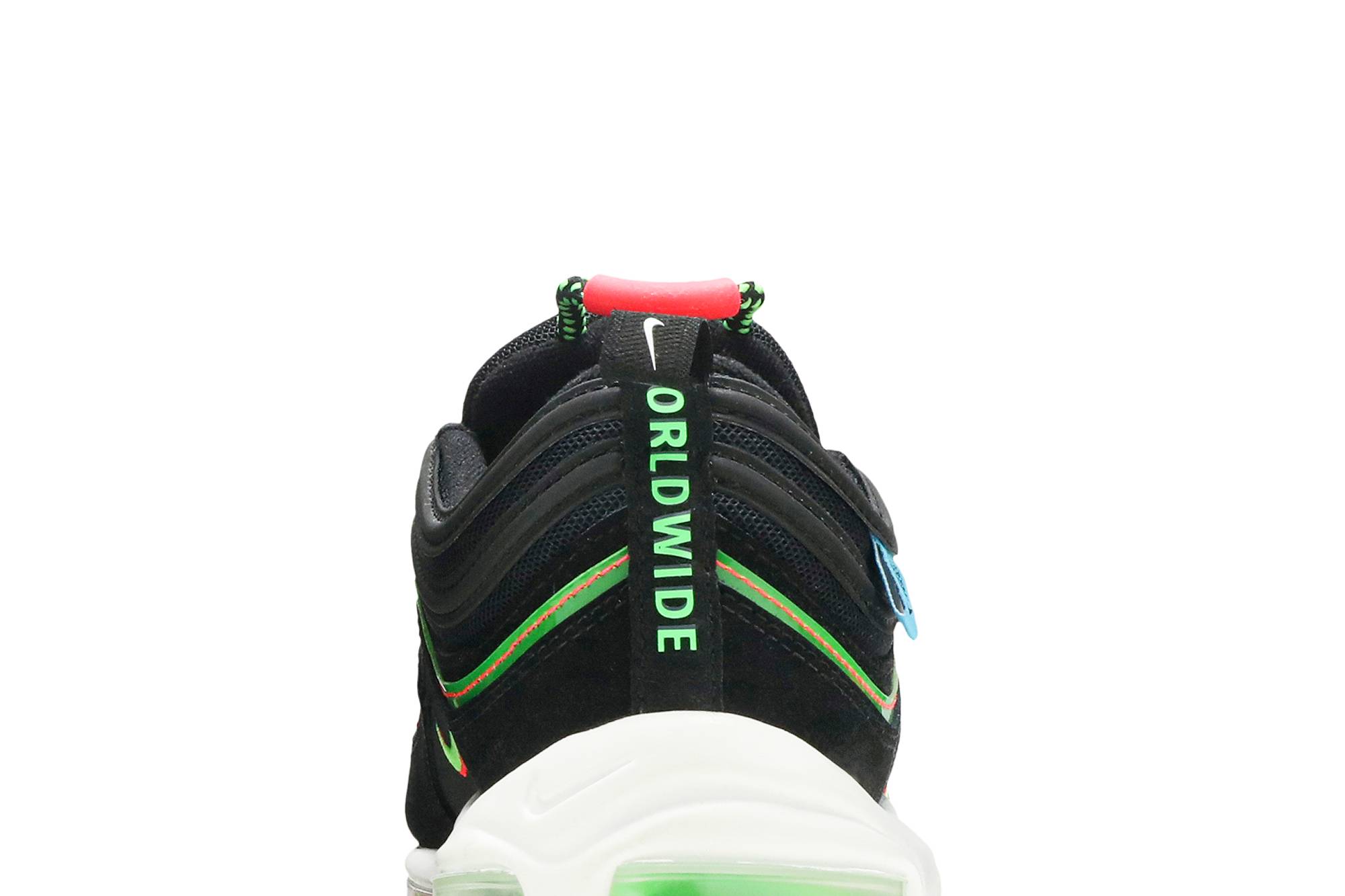 Sizing Nike Air Max 97 “Worldwide“ 低筒 跑步鞋 男款 黑紅綠