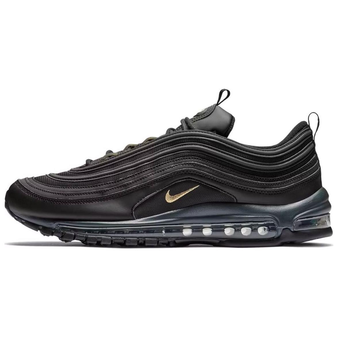 Nike Air Max 97 Leather Black Gold BQ4580-001