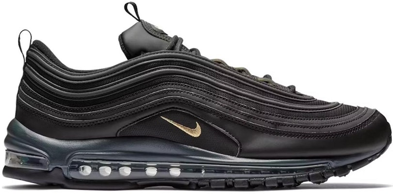 Nike Air Max 97 Cuero Negro Dorado BQ4580-001 Details for Nike Air Max 97 Cuero Negro Dorado BQ4580-001